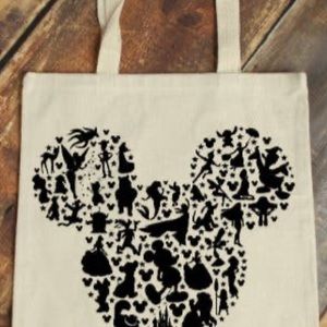 CUTE MICKEY MOUSE CANVAS TOTE